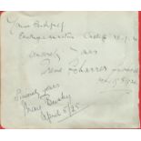 Irene Scharrer signed album page. 2 February 1888, 11 January 1971 was an English classical pianist.