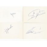 Motor Racing signed 6x4 white card collection. 13 cards each individually signed by Pierluie