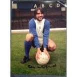 Bob Latchford signed 16x12 colour photo in Birmingham strip. Good Condition. All signed items come