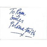 Paloma Faith signed album page. Dedicated. English singer, songwriter and actress, known for her