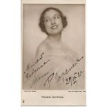 Rosalie G Gorska signed small vintage photo. Good Condition. All signed items come with our