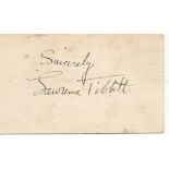 Lawrence Tibbett signed album page. November 16, 1896, July 15, 1960 was a famous American opera