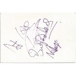 Sugababes signed 6x4 white card to Mike or Michael. Name and date written on each card. Comes from a