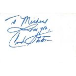 Candi Staton signed 6x4 white card to Mike or Michael. Name and date written on each card. Comes