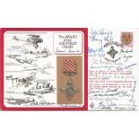 20 autographs Air Force Cross medal winners signed RAF cover The Award of the Air Force Cross RAF DM