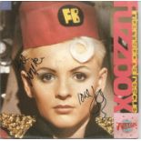 Fuzzbox signed International Rescue 45rpm record sleeve. Record included. Good Condition. All signed