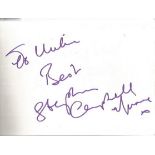 Actors Autograph book. 40+ autographs in nice black autograph book. 6 x 4 white pages with names