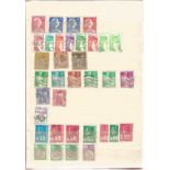 Assortment of French stamps covering various periods. Approximately 1000 stamps housed in a red