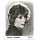 Music autograph collection six photos mixed sized signed by Helen Shapiro, Lou Rawles, Cleo Laine, 2