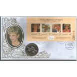 Diana Princess of Wales official Benham coin FDC. Vanuatu 31/3/98 postmark, C98/28n. Good Condition.
