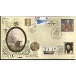 John Cabot 500th ann Benham official coin FDC PNC C97/09. 1997 cover doubled in 2003 for Concorde