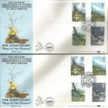 Benham BOCS FDC collection of 80 covers. Includes multiples postmarks on some issues and gutter