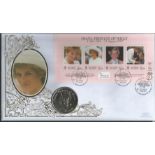 Diana Princess of Wales official Benham coin FDC. Solomon Islands 31/3/98 postmark, C98/28l. Good