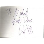 Actors Autograph book. 40+ autographs in nice black autograph book. 6 x 4 white pages with names