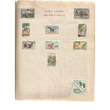 World used and mint stamp collection in Rapkins Victory stamp album. Approx. 95 used 25 mint 1900s