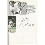 Tennis autograph collection in A4 book. Approx. 100 autographs many signed four per page. Includes