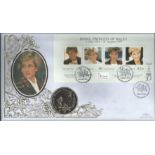 Diana Princess of Wales official Benham coin FDC. Nuafo 29/5/98 postmark C98/28h. Good Condition. We