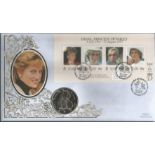 Diana Princess of Wales official Benham coin FDC. Pitcairn Islands 31/8/98 postmark, C98/28g. Good