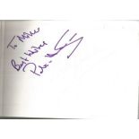 Cricket Autograph book. 40+ autographs in nice black autograph book. 6 x 4 white pages with names