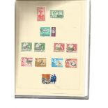 World used and mint stamp collection in Green Brampton s Binder. Approx. 190 used 30 mint from