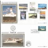 Benham Isle of Man silk FDC collection 28 covers. Includes M96/49 SeaCat, M96/50 Langness