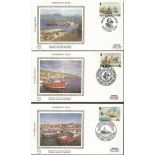 Benham Isle of Man small silk FDC collection. 24 covers. Includes BMS81/1 Fishermens year, BMS81/4