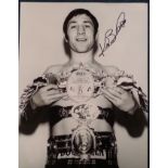 Ken Buchanan signed 16x12 b/w photo. British retired professional boxer and the former Undisputed