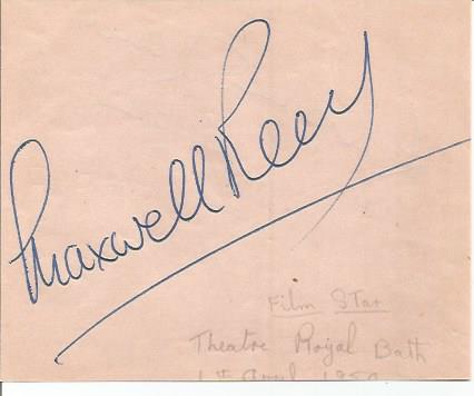 Lupino Lane with on back Maxwell Reed signed autograph album page with 6 x 4 unsigned photo. Good - Image 2 of 2