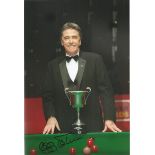Cliff Thorburn Signed Snooker 8x12 Photo. Good Condition. All signed items come with our certificate