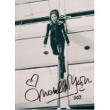 Michelle Yeoh signed 10 x 8 James Bond Photo