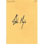 John Major signed 6x4 yellow card. Comes from large in person collection we are selling. Name of