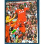 Christian Benteke signed 16x12 colour Man Utd football photo. Good Condition. All signed items