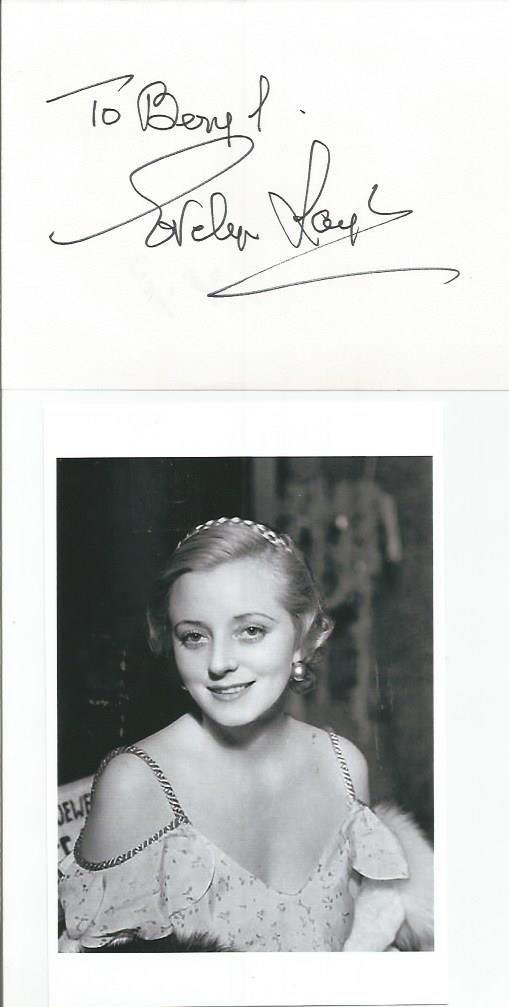 Evelyn Keyes signed autograph album page to Beryl with 6 x 4 unsigned photo. Good Condition. All