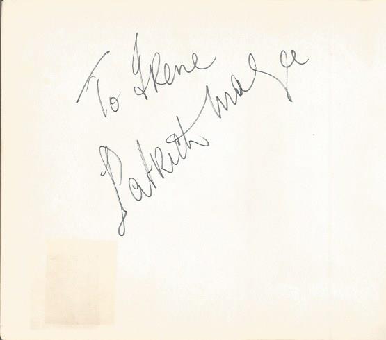 Joseph Cotton, Pat meaning and Pat McGee on reverse signed album page. Good Condition. All signed - Image 2 of 2