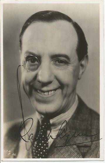 Ralph Lynn signed vintage postcard photo. 8 March 1882, 8 August 1962 was an English actor who had a