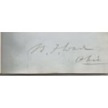 Benjamin Wade signature piece. 1800s US Political Figure. Appx size 3.5x1. October 27, 1800, March