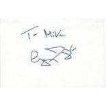 Greg Dyke signed 6x4 white card. Dedicated to Mike/Michael. Comes from large in person collection we