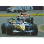 Fernando Alonso signed colour postcard Formula One racing driver. Good Condition. All signed items