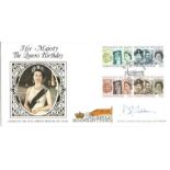 D C Cubbons signed HM Queens birthday Benham Official BLCS series FDC. 21/4/86 London SW1