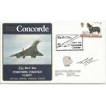 The Bell Inn Charter British Airways Crew signed Concorde flown cover. The Bell Inn Charter,