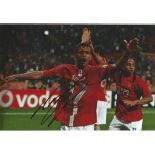 Nani signed 12x8 colour Man Utd football photo. Good Condition. All signed items come with our