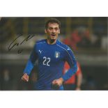 Manolo Gabbiadini Signed Italy 8x12 football photo. Good Condition. All signed items come with our