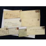 1800s Lords signed envelopes. 8 envelopes 1864 to 1891 all signed in bottom corner one Penny Red