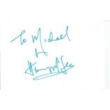 Henry McGee signed 6x4 white card. Dedicated to Mike/Michael. Comes from large in person