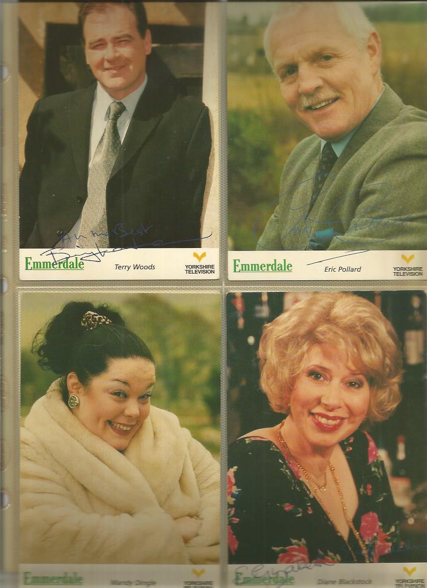 TV collection. Contains cast photos from The Bill, Emmerdale, Coronation Street and Eastenders. - Image 4 of 4