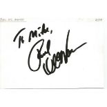 Paul McNamee signed 6x4 white card. Dedicated to Mike/Michael. Comes from large in person collection