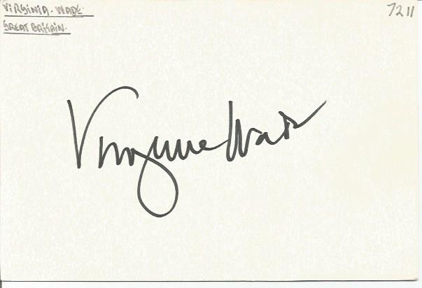 Virginia Wade signed 6x4 white card. Dedicated to Mike/Michael. Comes from large in person
