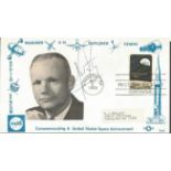 Neil Armstrong signed 1969 NASA Space Achievements FDC. Good Condition. All signed items come with