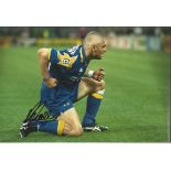 Fabrizio Ravanelli Signed Juventus 8x12 football photo. Good Condition. All signed items come with
