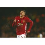 Jesse Lingaard signed 12x8 colour Man Utd football photo. Good Condition. All signed items come with